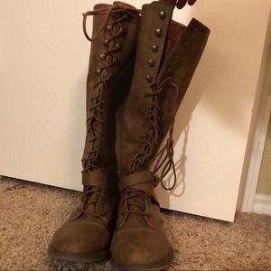 Lace Up Combat Boots